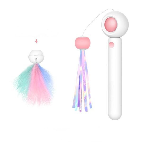 Laser Retractable Cat Wand Toy