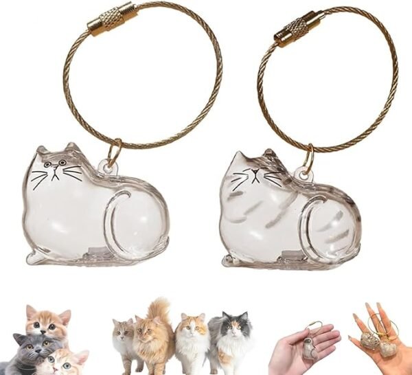 Cat Hair Storage Bottle Pet Lover Collecting Gift 2pcs