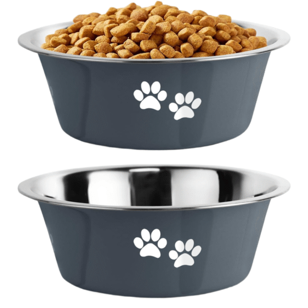 Stainless Steel Nonslip Rubber Bottom Dog Bowls 2 Pack 1 Stainless Steel Nonslip Rubber Bottom Dog Bowls 2 Pack