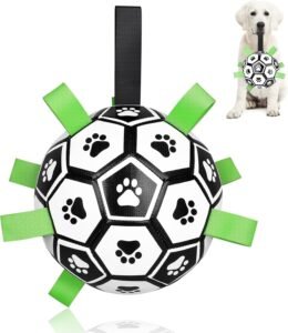 Interactive Dog Football Toy with Grab Tabs