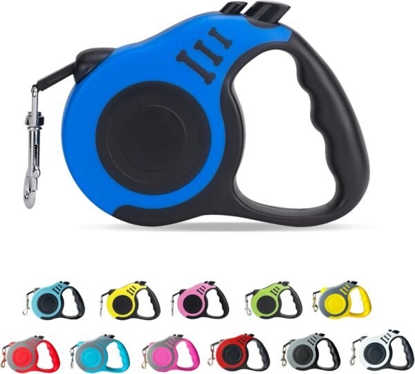 Retractable Dog Leash with Easy-Adjust Retraction
