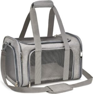 Portable Pet Carrier Soft Sided, Medium Small Airline Approved