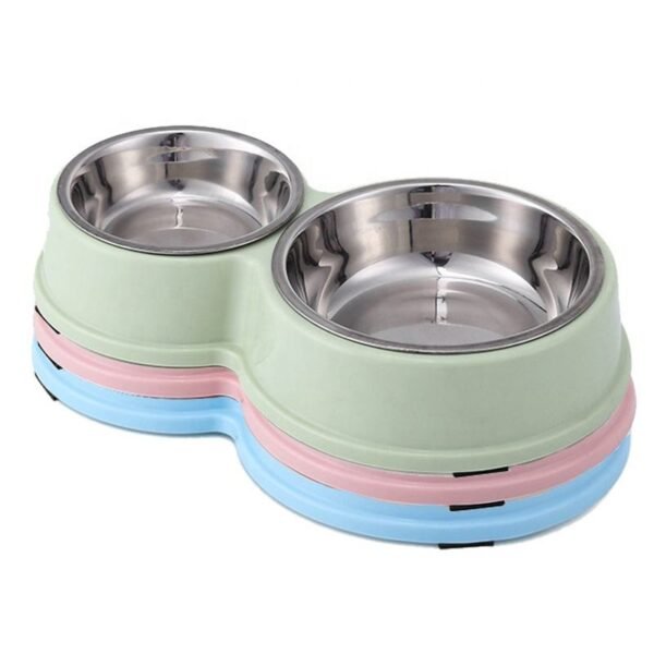 Anti-Skid Double Bowls Pet Feeder