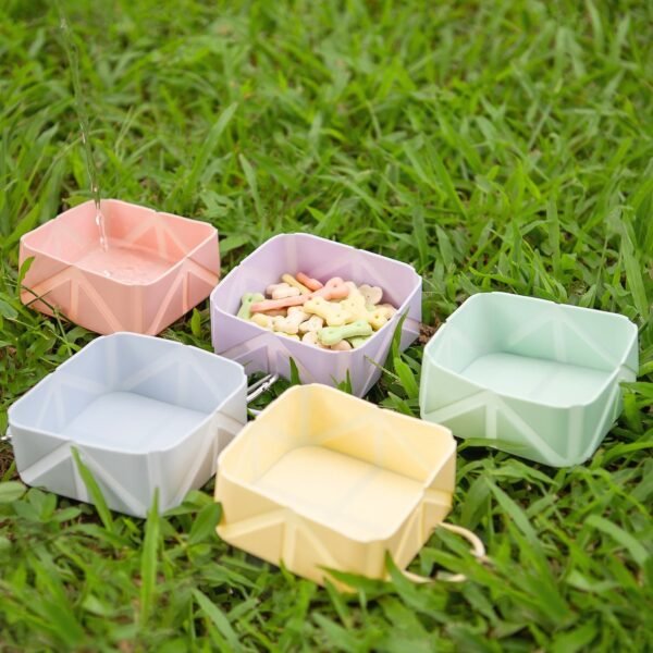 Folding Square Bowl for Pets