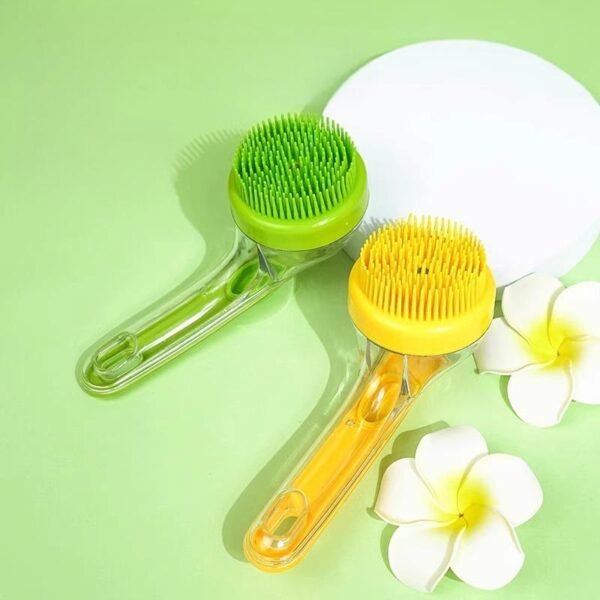 Multi-Functional Dog Bath Brush Shampoo Dispenser